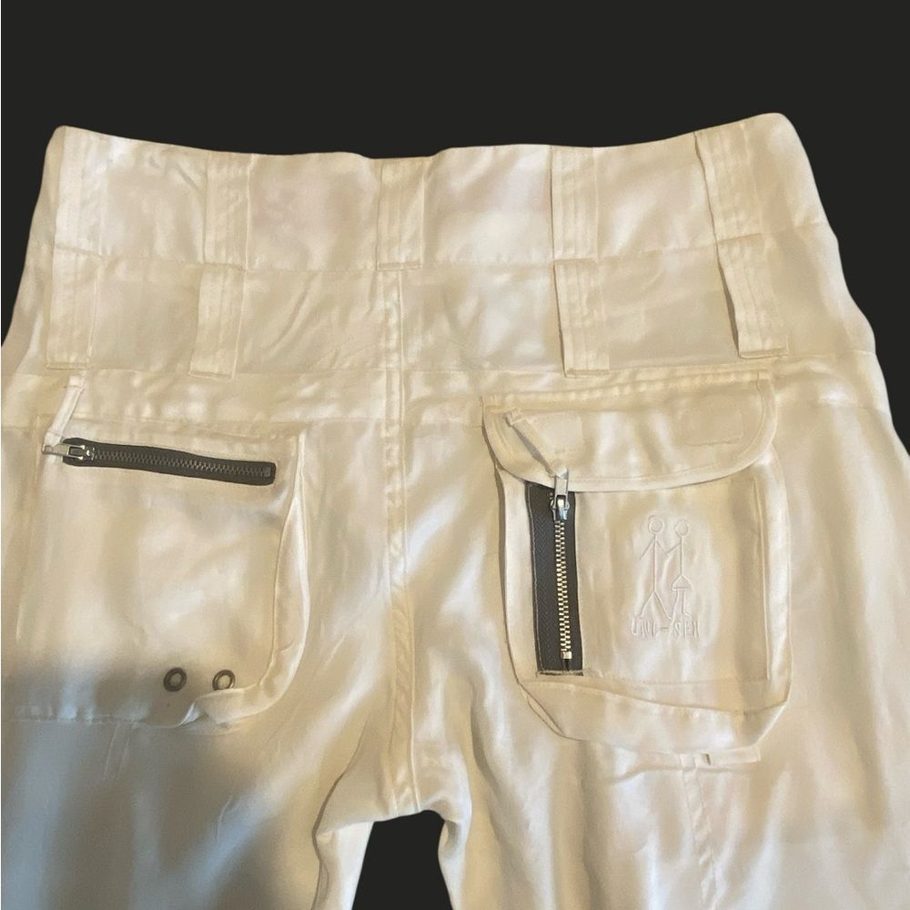 Johnny Was Pete & Greta Off White Cargo Pants Y2K Utility Pants NWOT size 6 - Picture 9 of 13